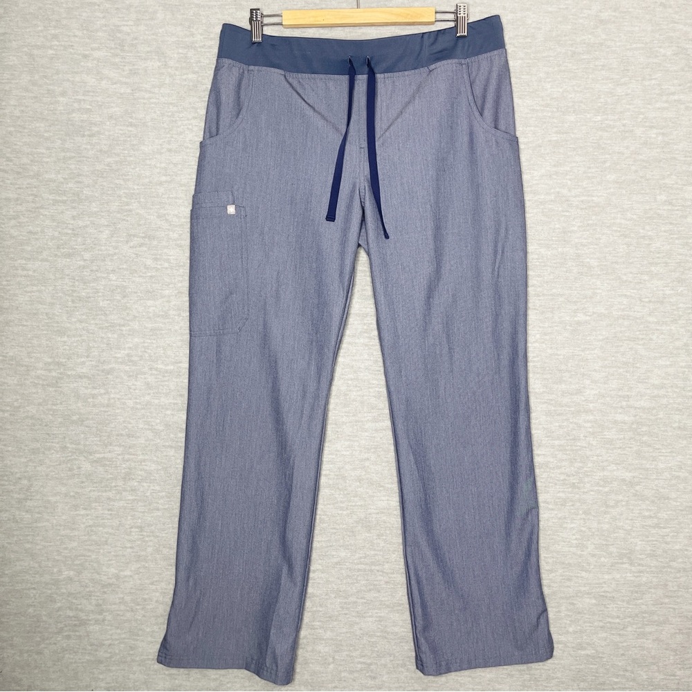 FIGS Womens Technical Collection Kade Cargo Scrub Pants Size Large Blue Nurse L